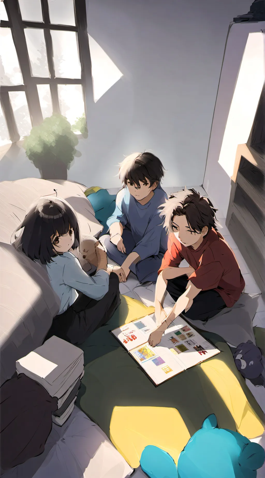 ai character: Fpe sleepover! background