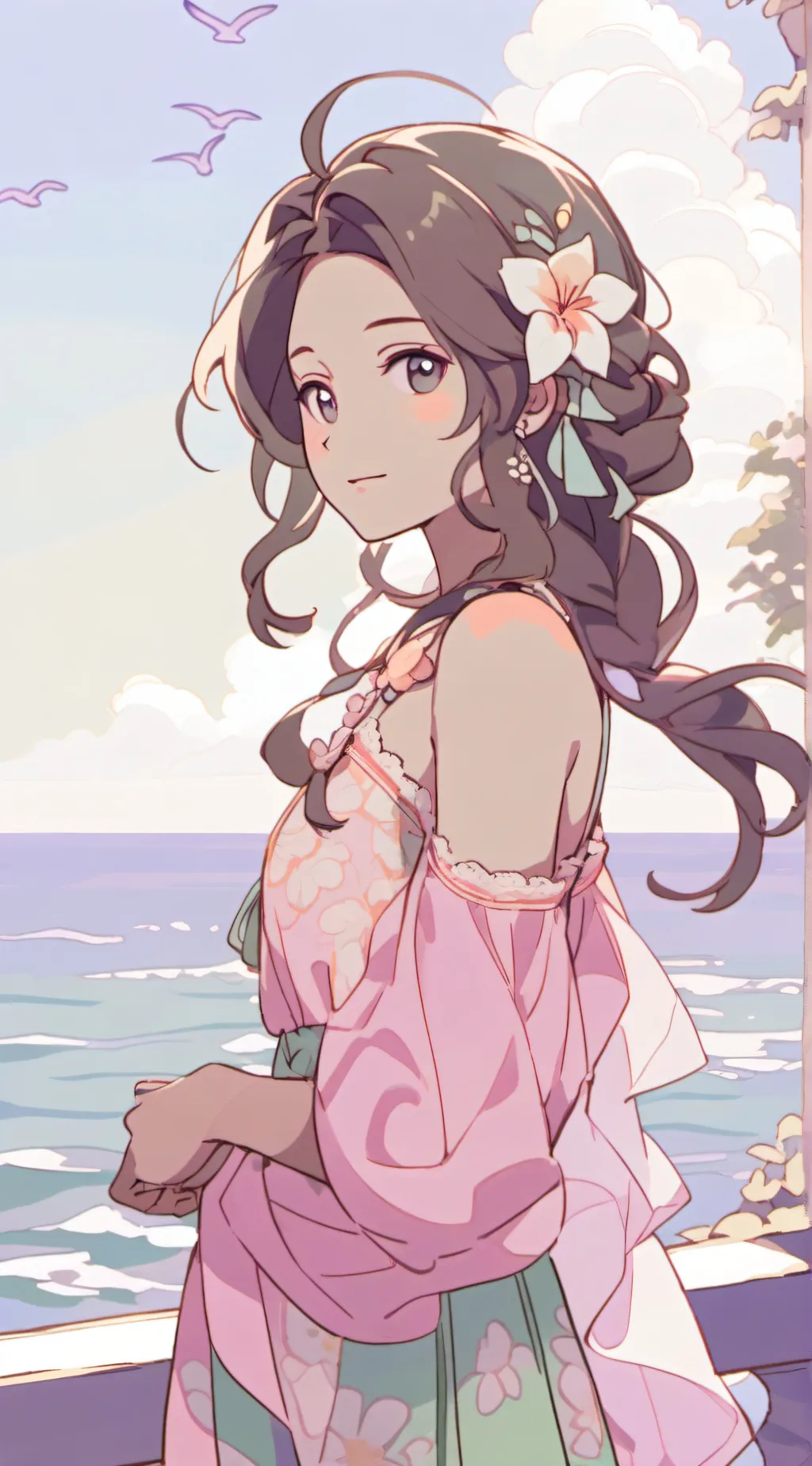 ai character: Momo Yaoyorozu background