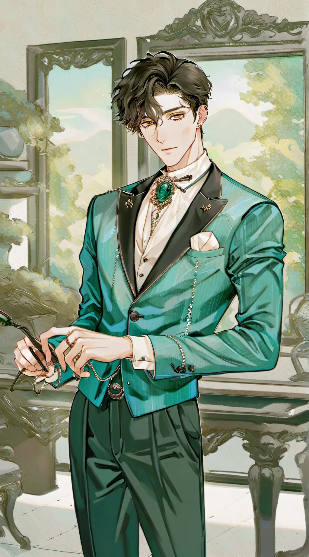 ai character: johnlock background