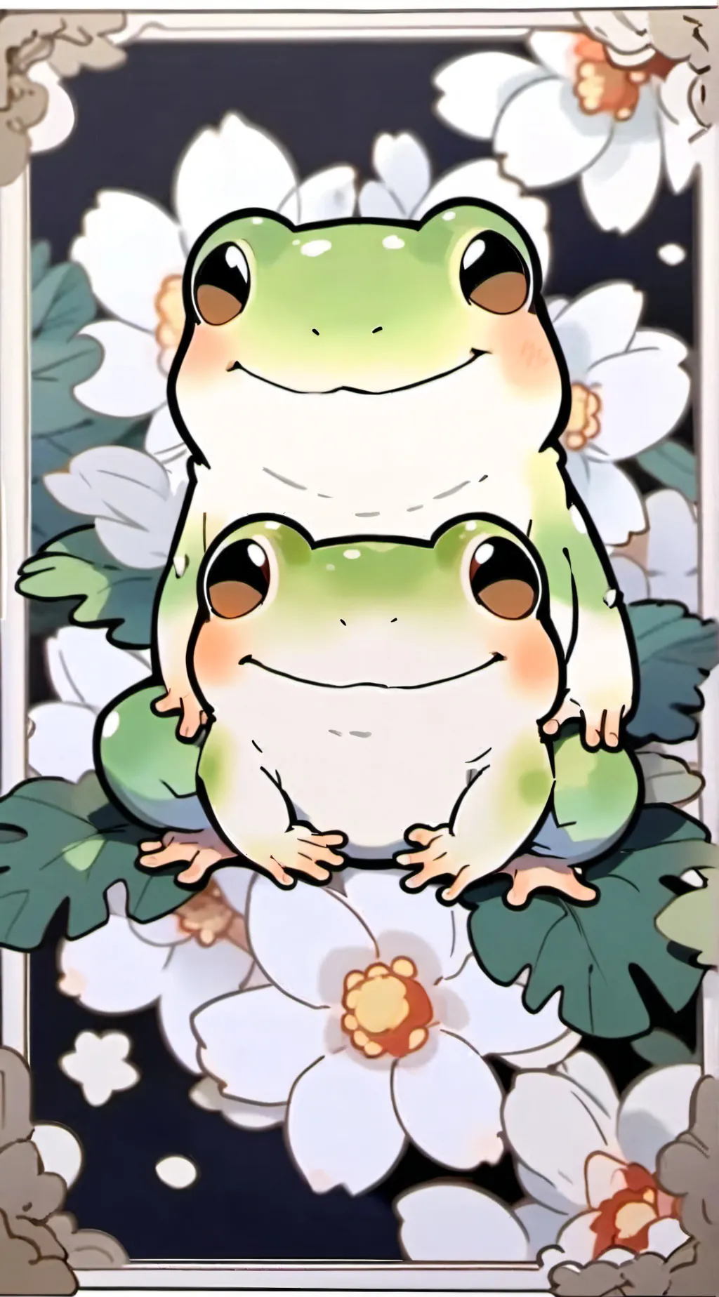 ai character: Froggy background