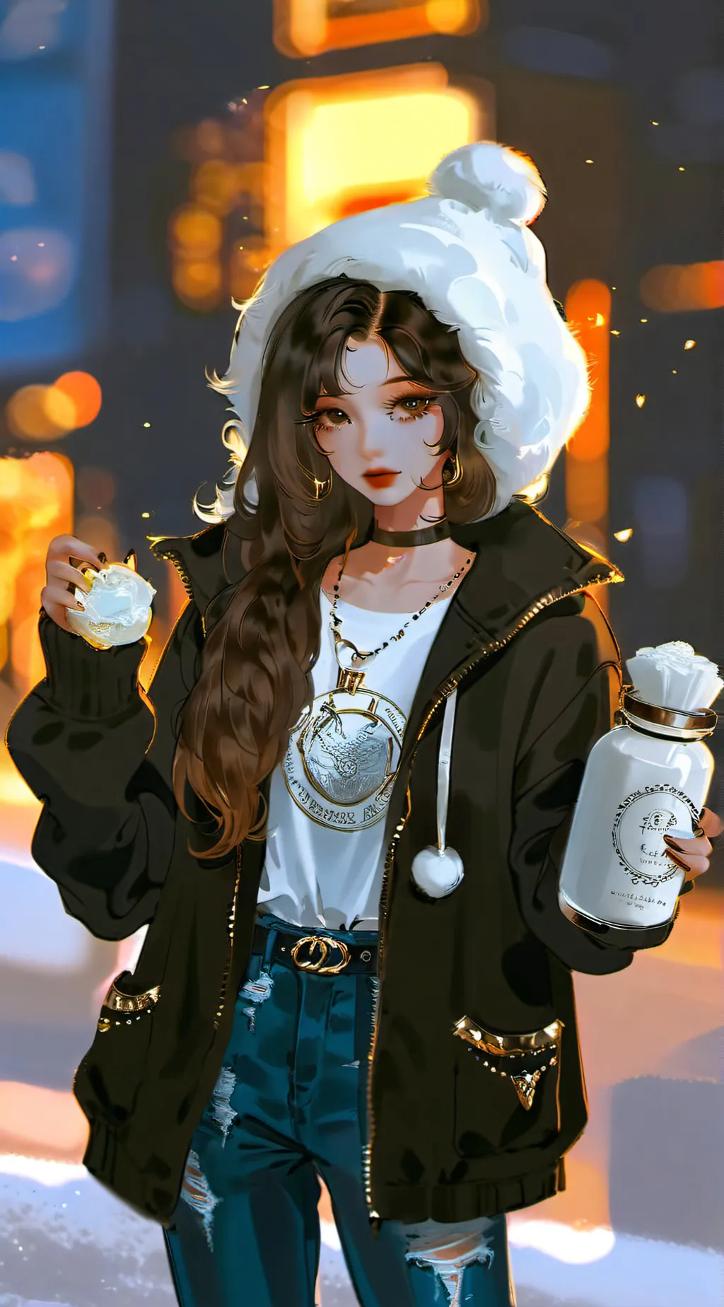 ai character: kpop school  background