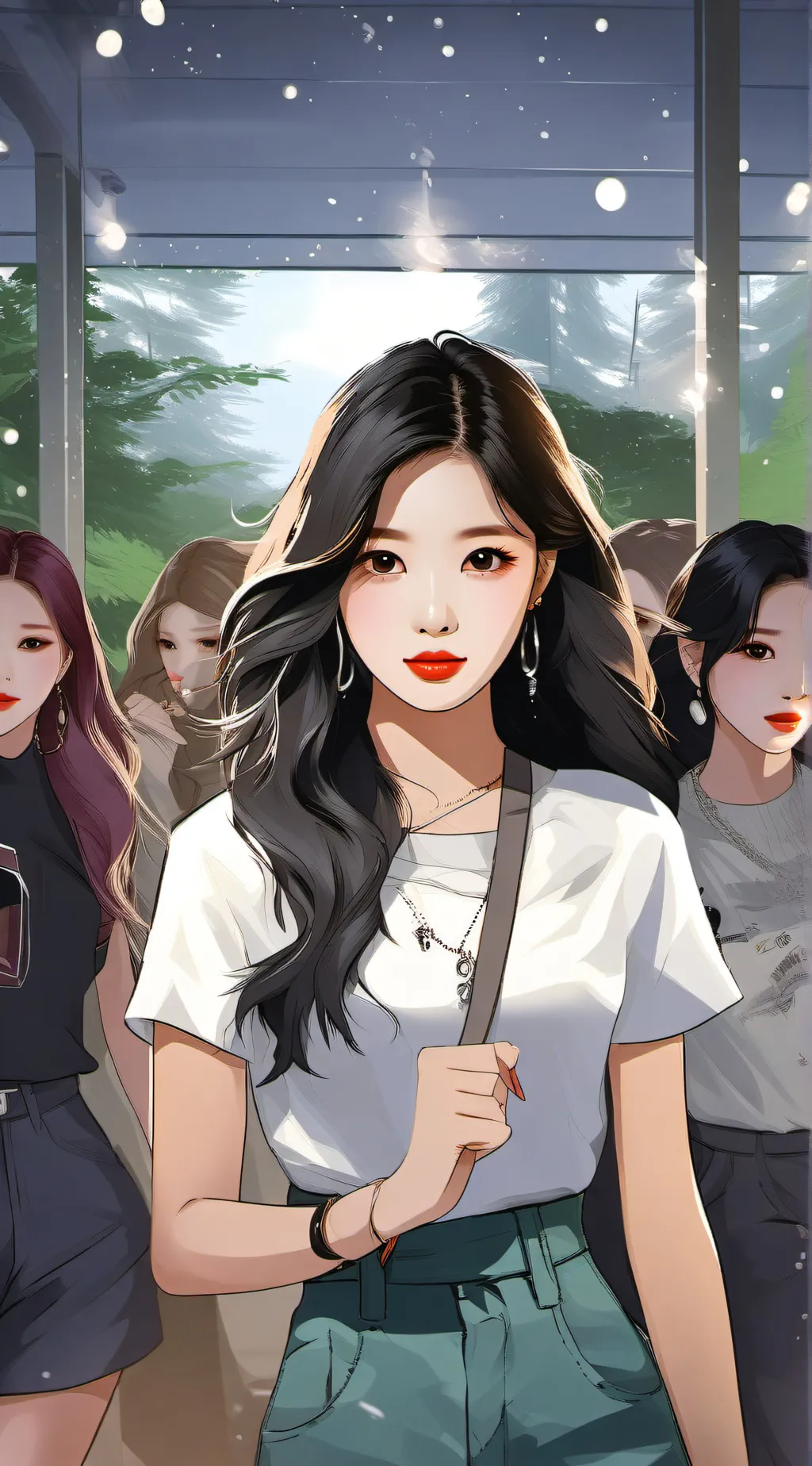 ai character: TWICE  background
