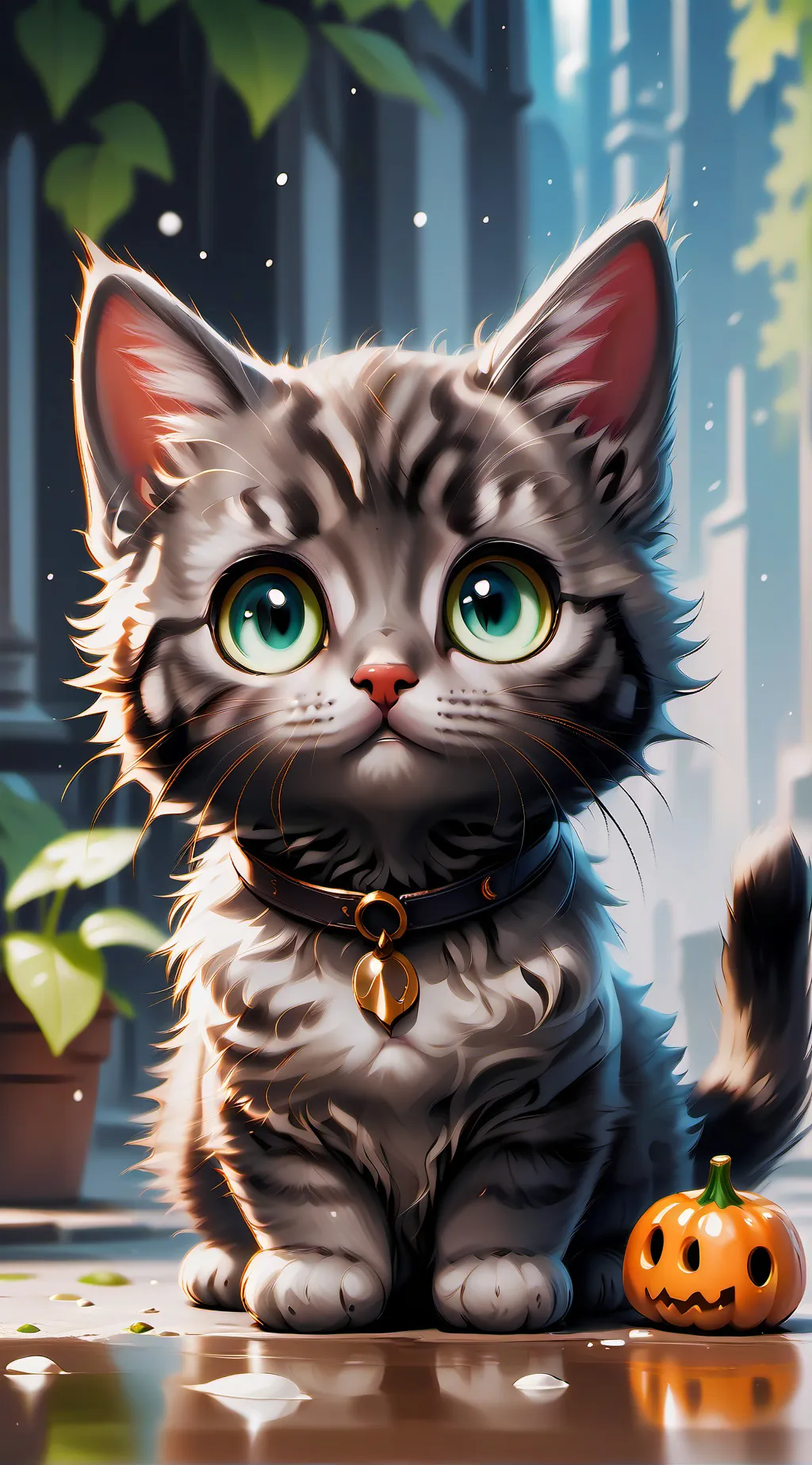 ai character: Cute Kitten background