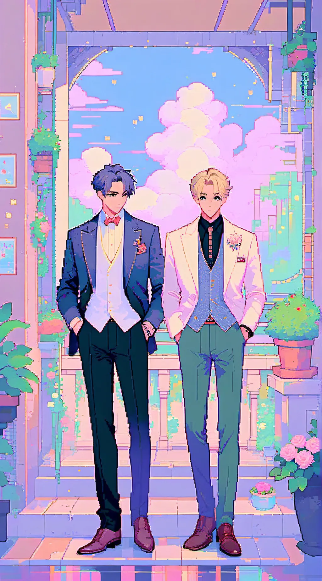 ai character: sprout x cosmo background