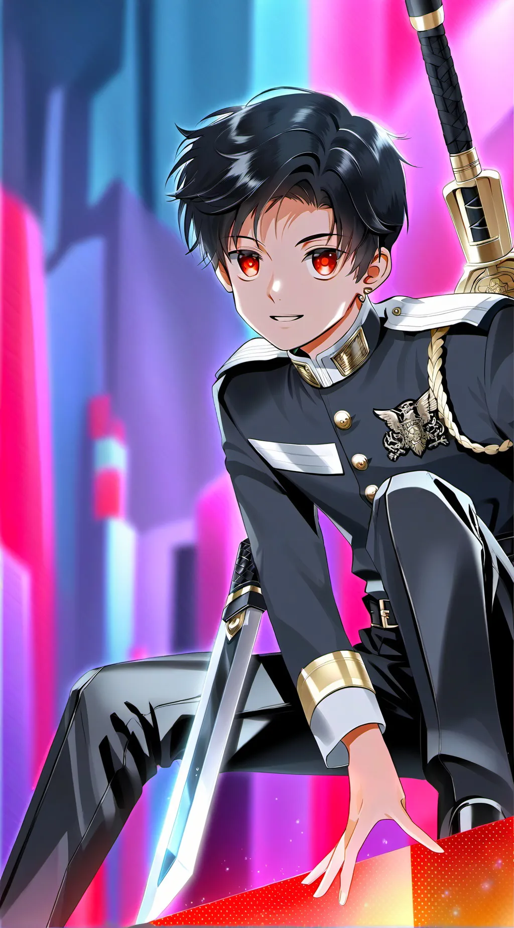 ai character: Demon slayer background