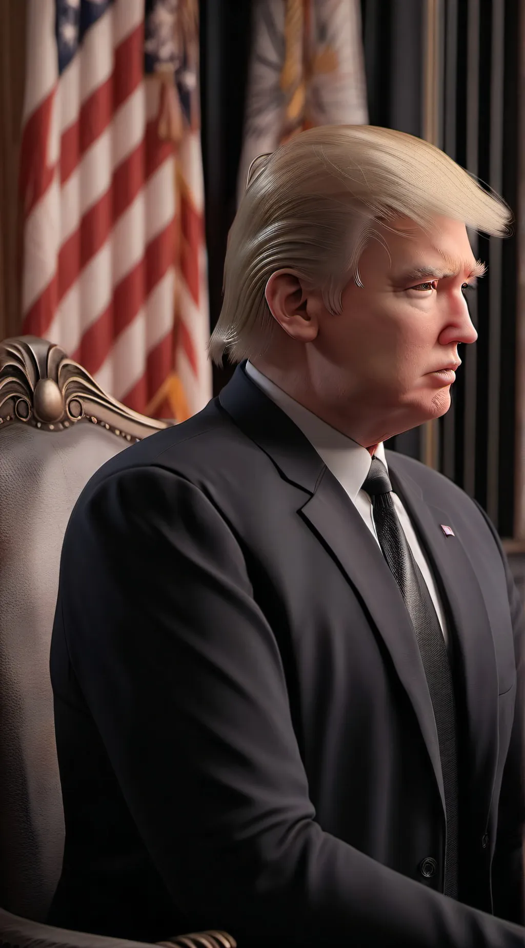 ai character: Donald Trump1!1!1! background