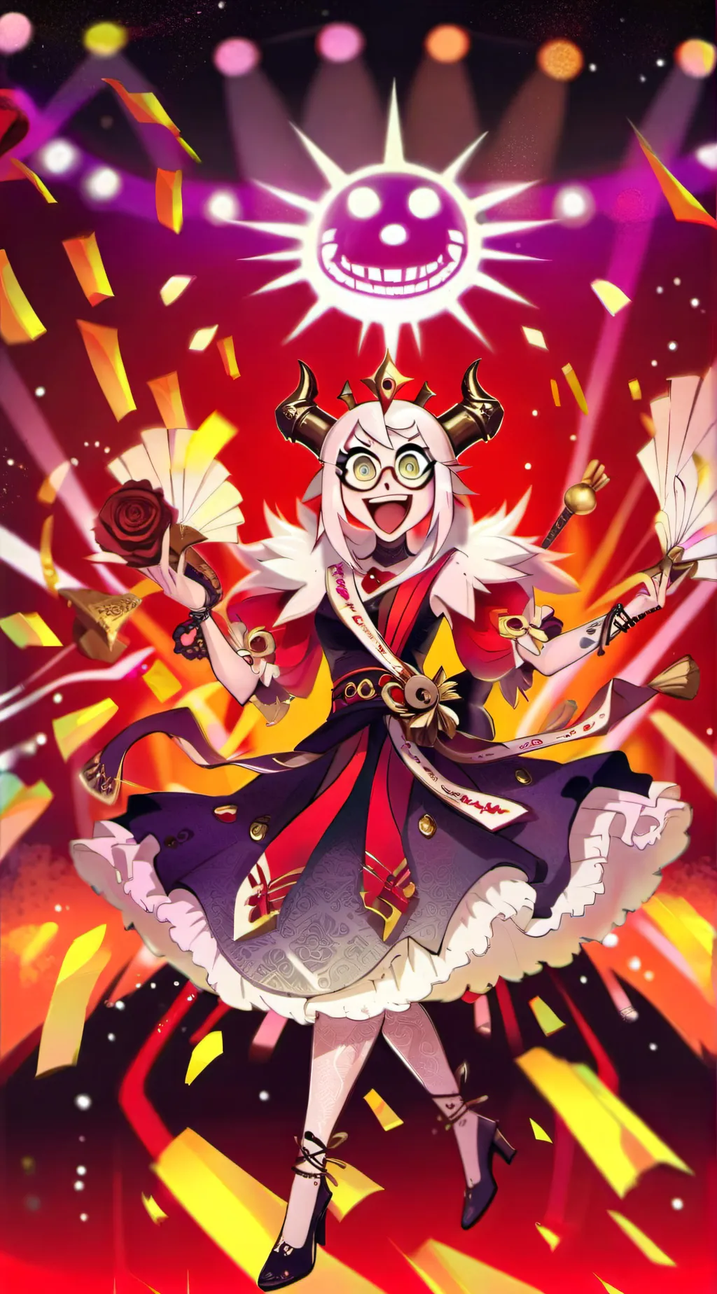 ai character: HH Halloween🎃👻🍬 background