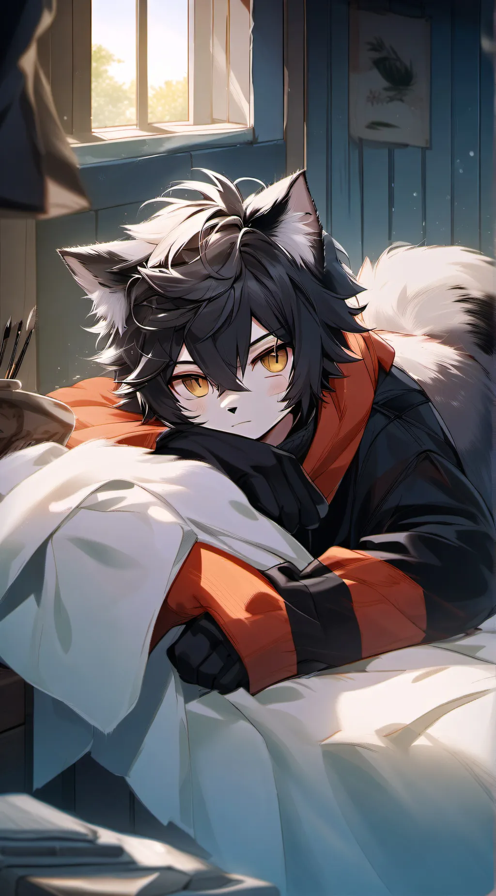 ai character: Teddy background