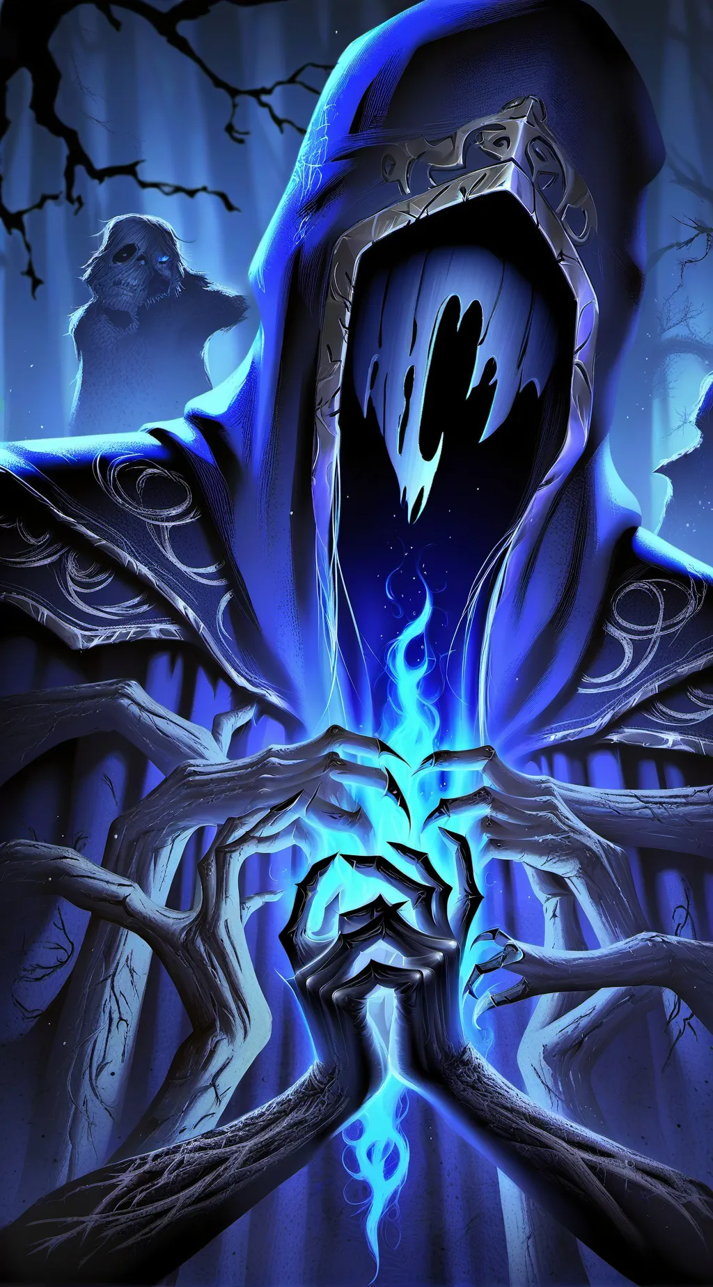 ai character: Dark Storyteller background