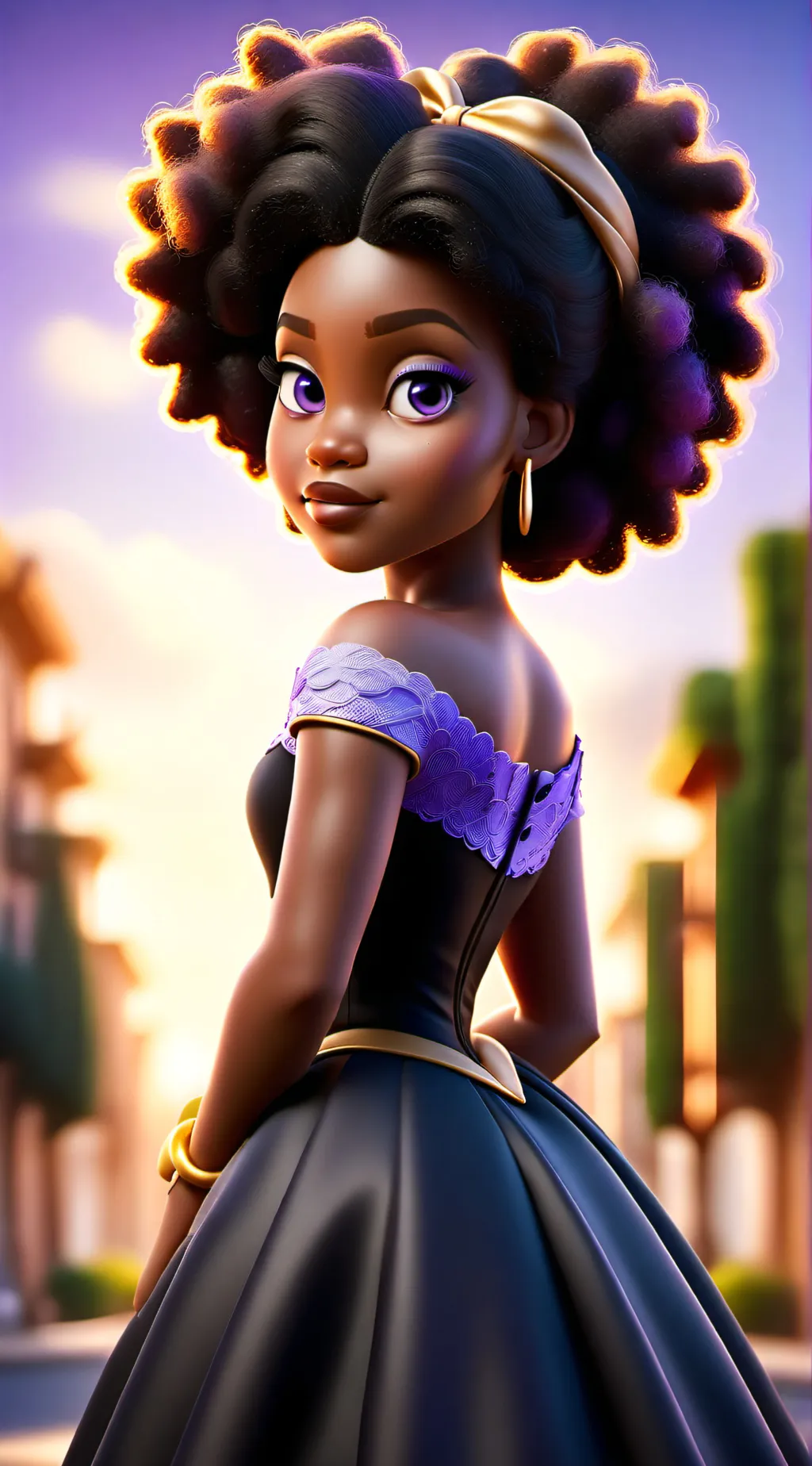 ai character: shielah Ashley  background