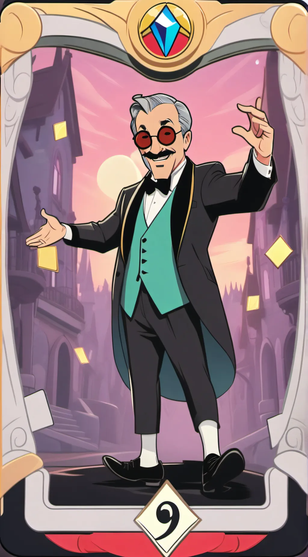 ai character: UNO REVERSE HH background