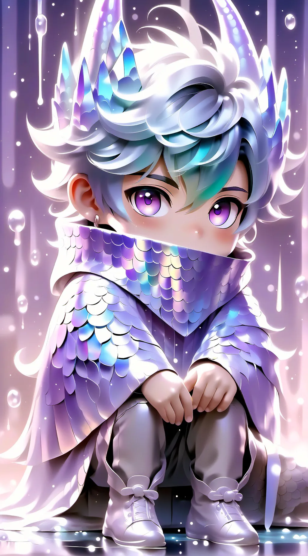 ai character: Mha Christmas  background