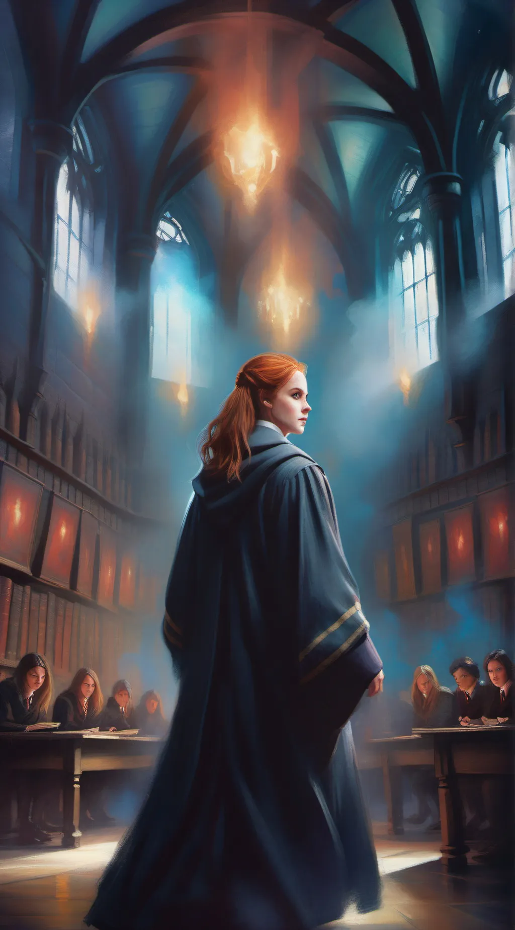 ai character: Hogwarts background