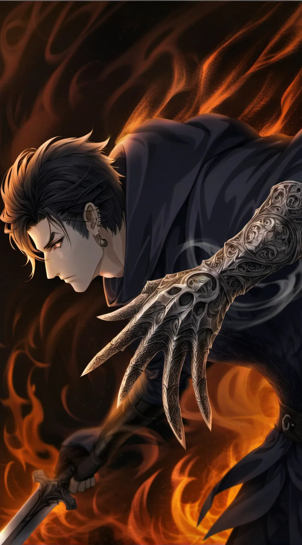 ai character: night knight  background