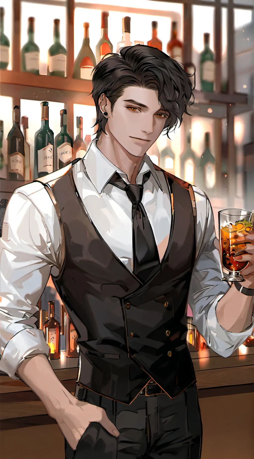 ai character: •Ambrose • background