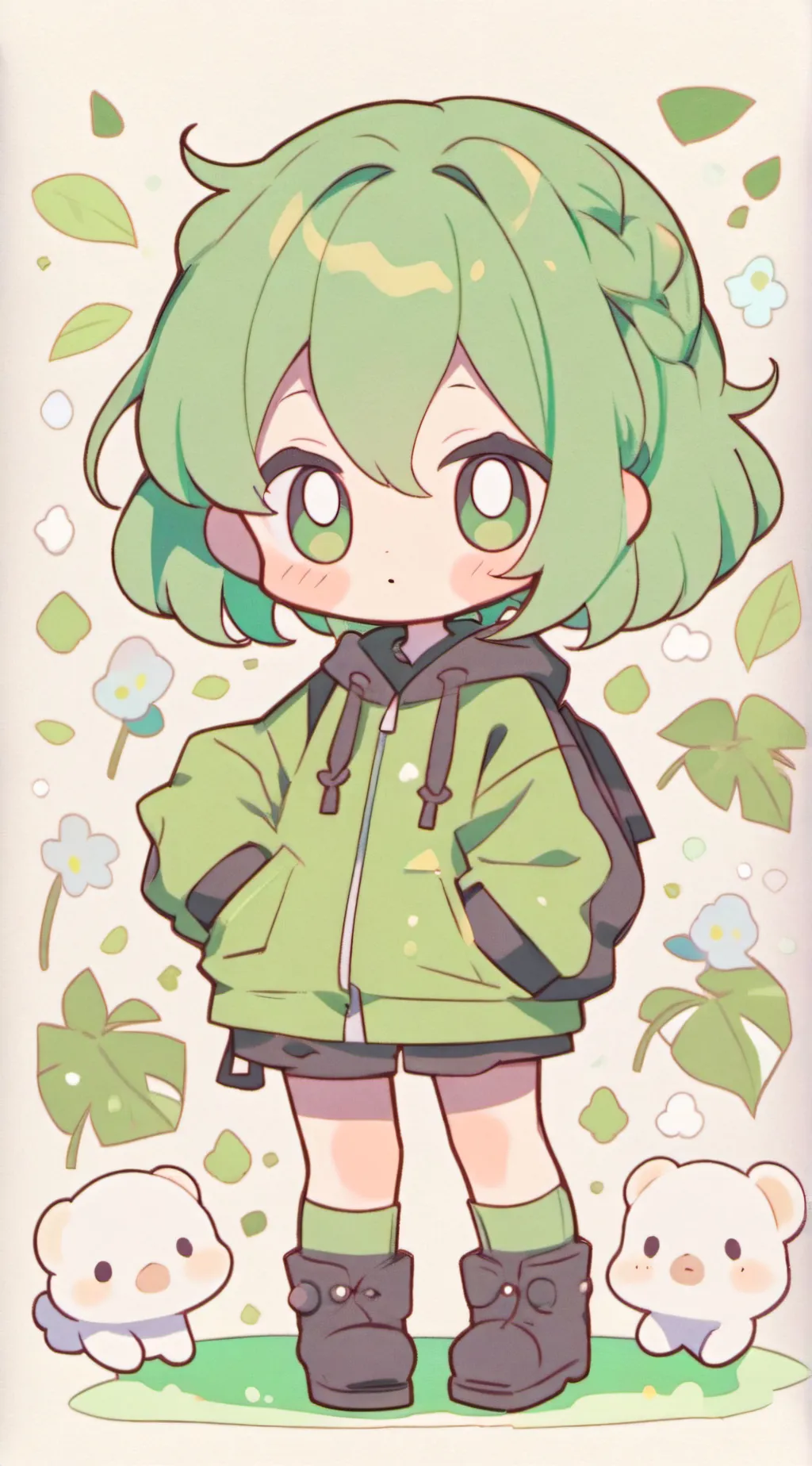 ai character: Deku background