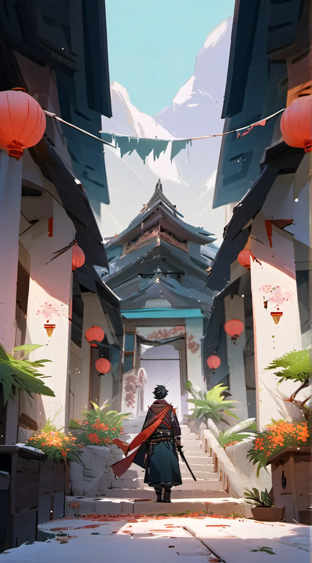 ai character: Demon slayer  background