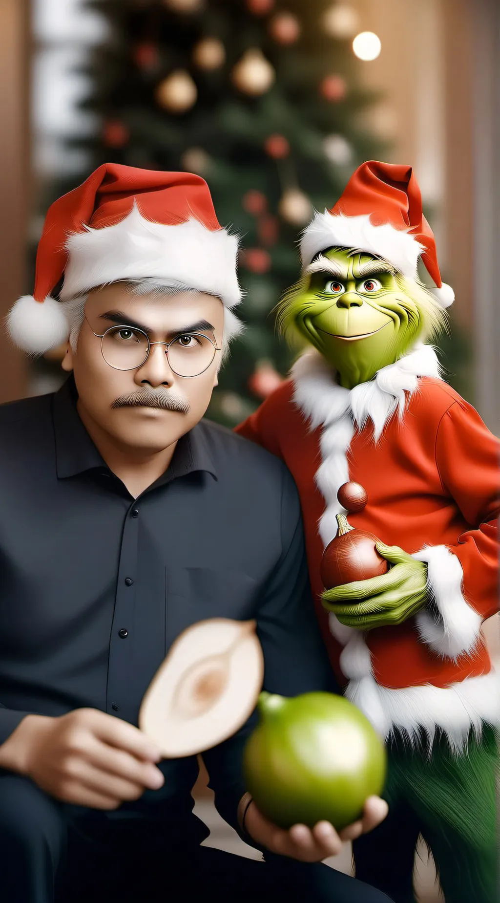 ai character: Grinch background