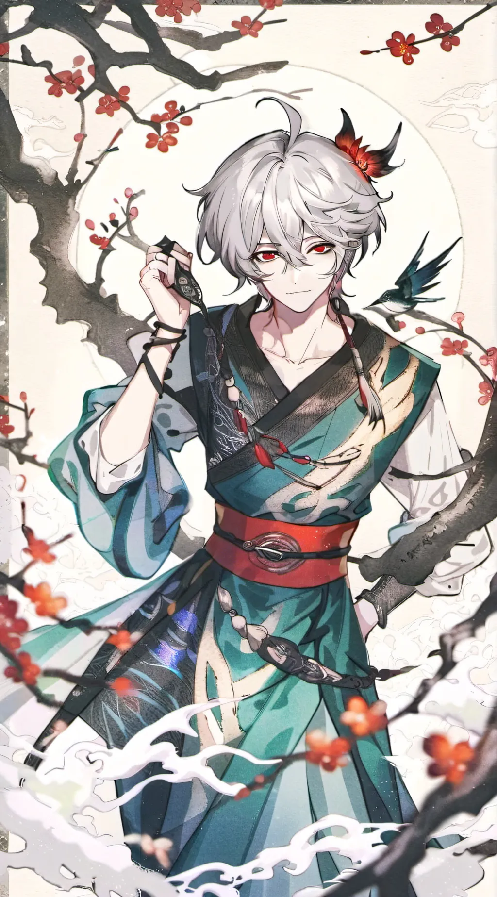 ai character: Naku-kun background