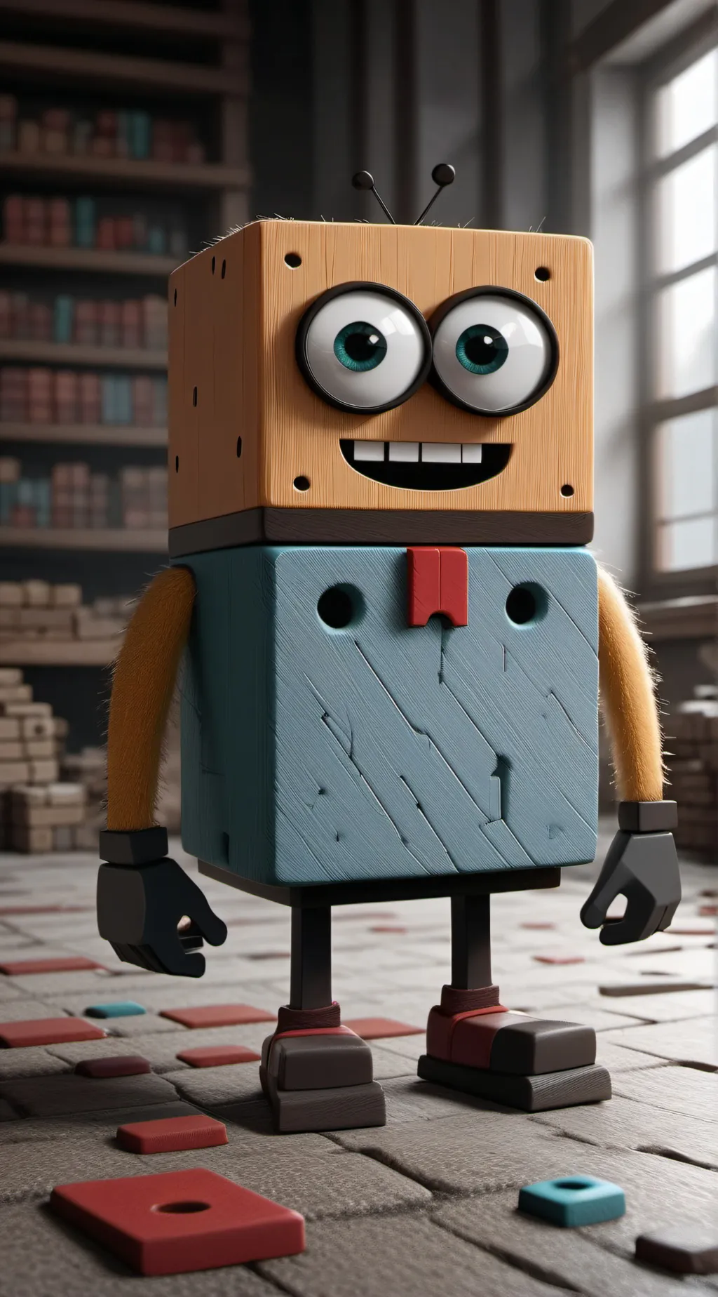 ai character: NUMBERBLOCKS background
