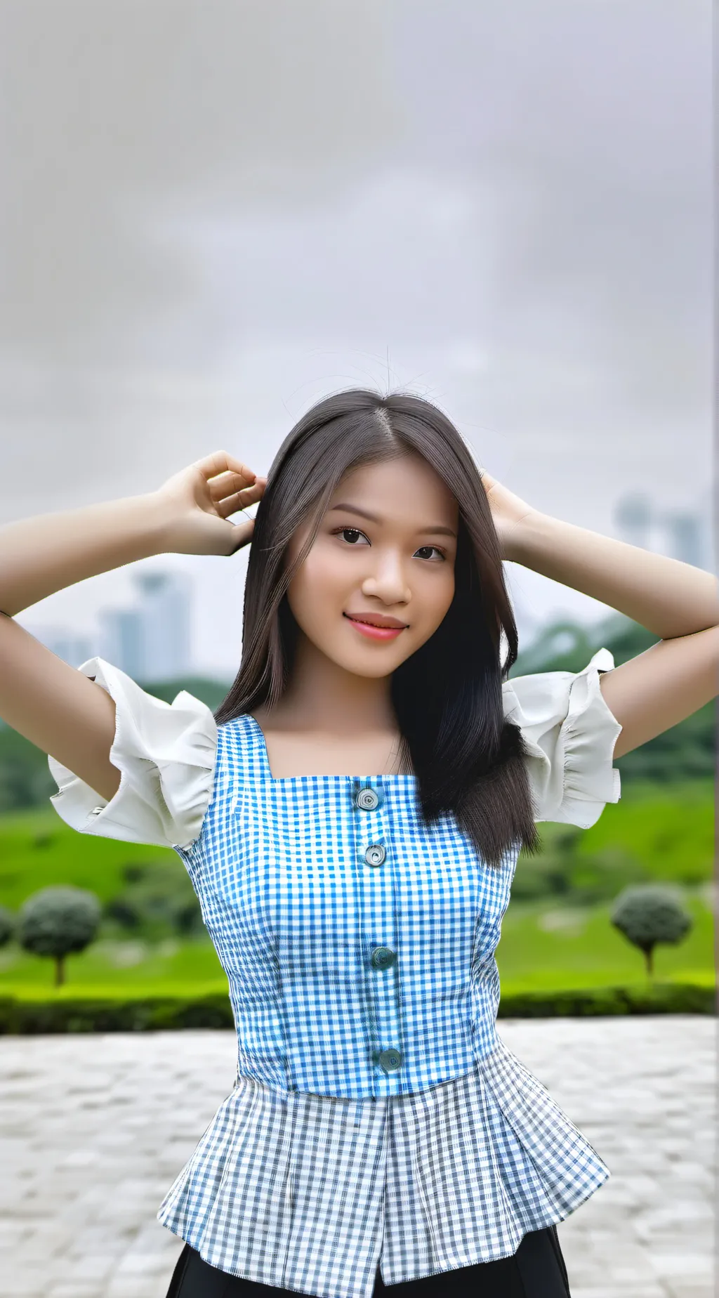 ai character: Christy JKT48 background