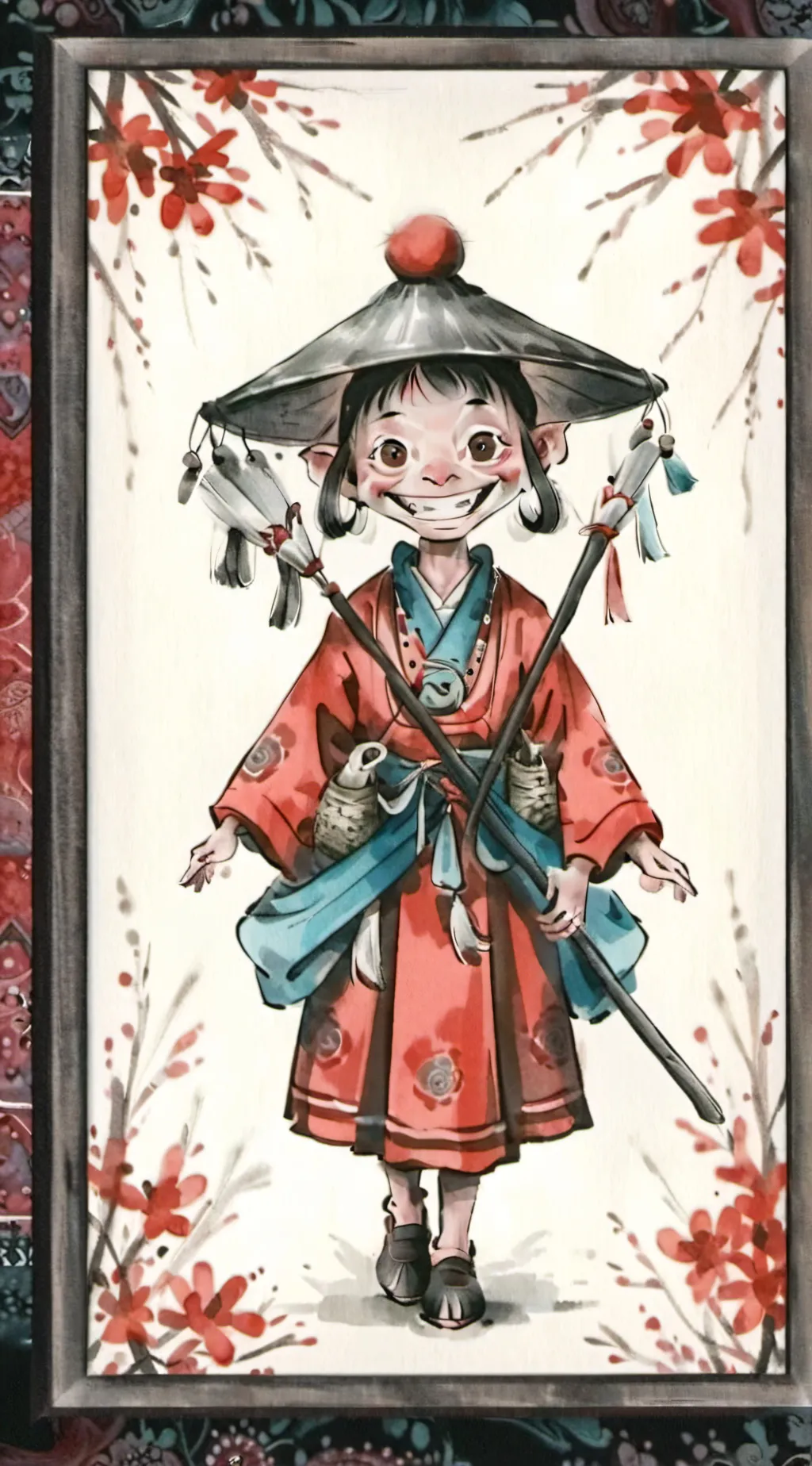 ai character: wait a second background