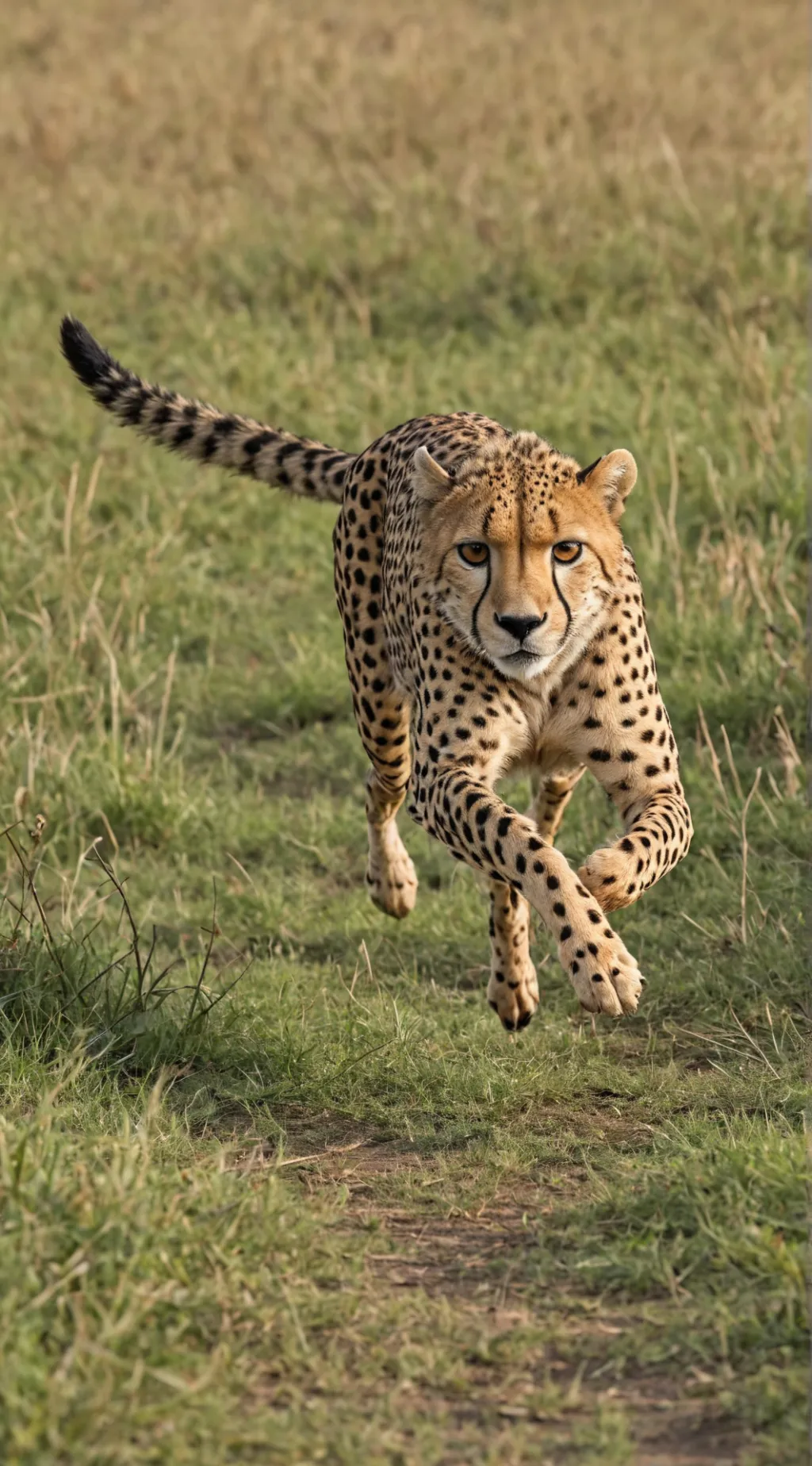 ai character: cheetah hunting background