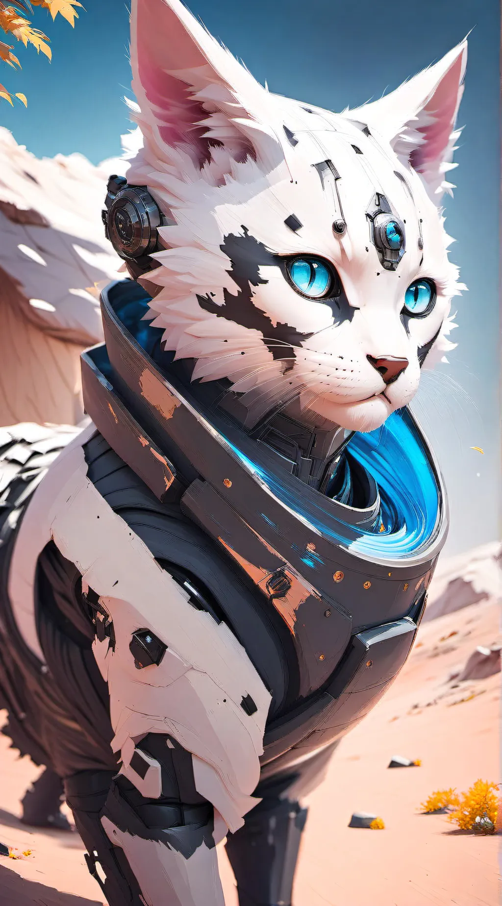 ai character: RoboGato background