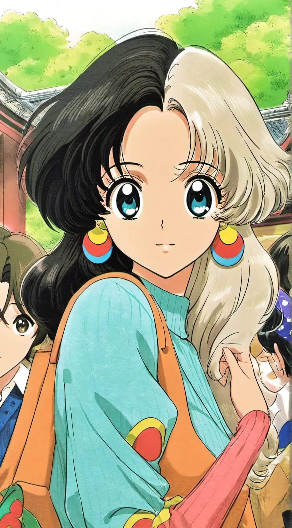 ai character: Bubble background