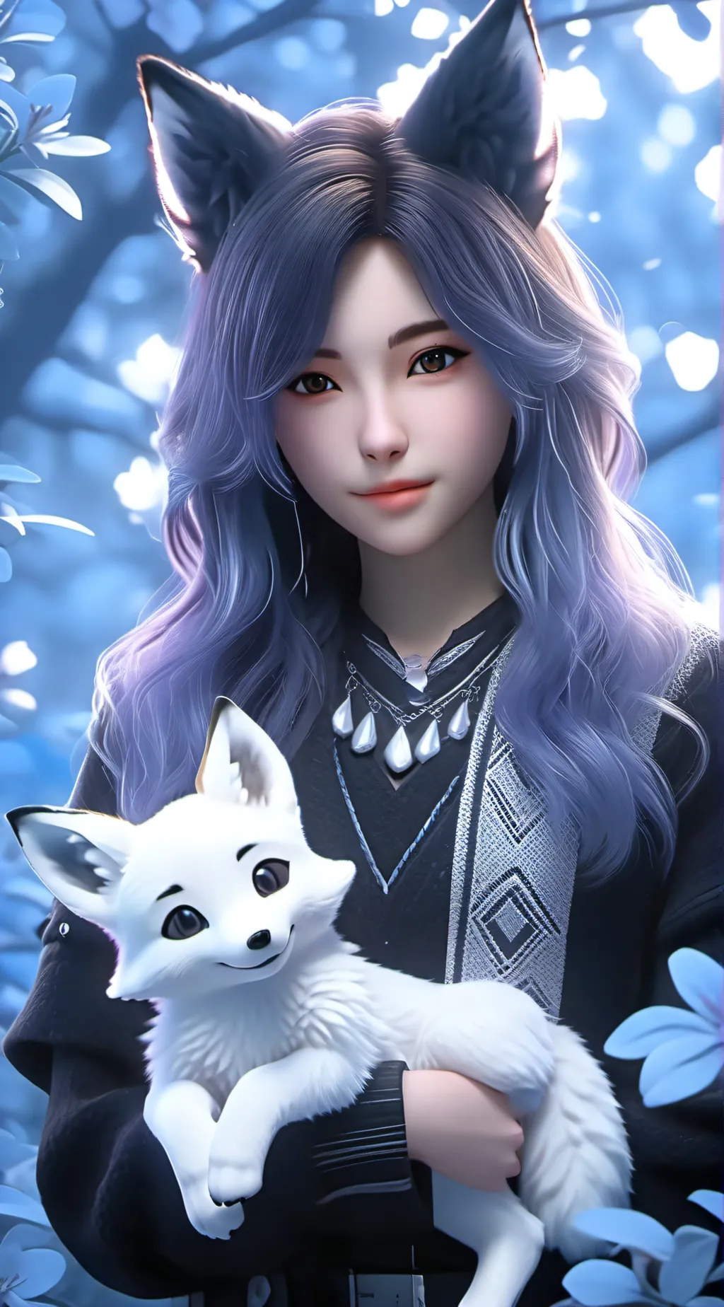 ai character: Foxy background