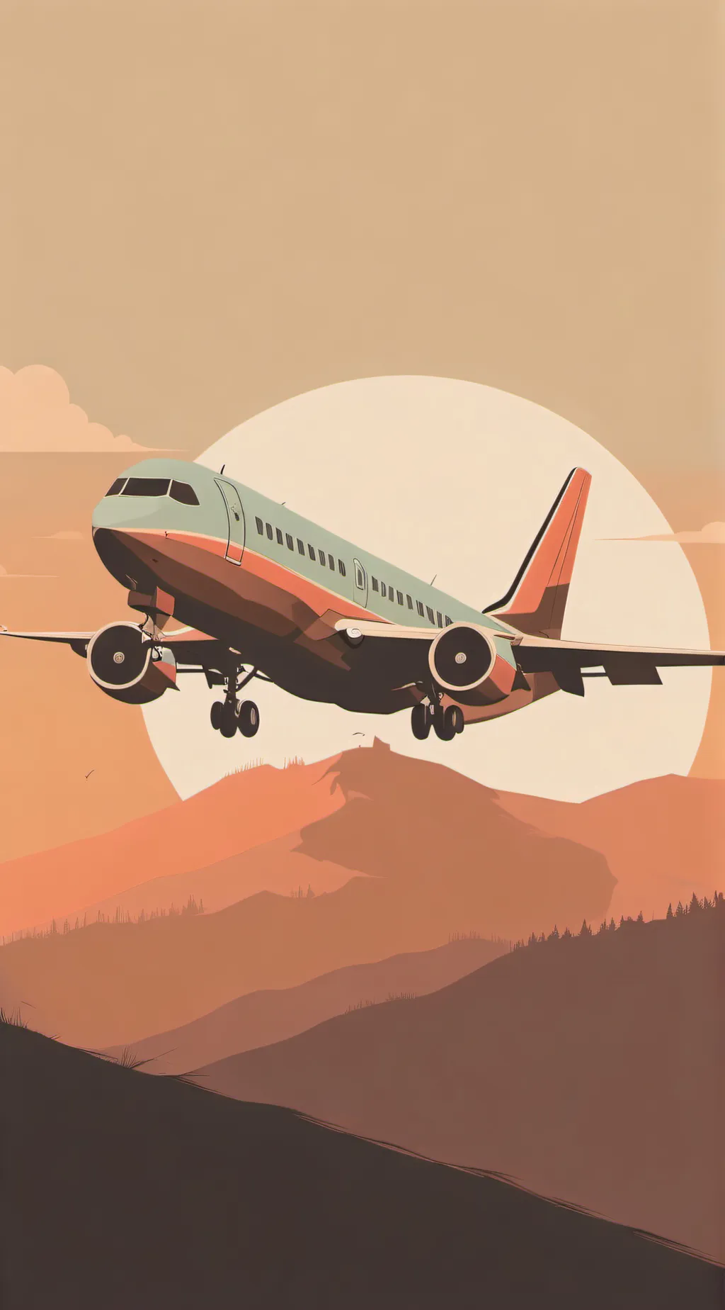 ai character: sprunki plane cras background