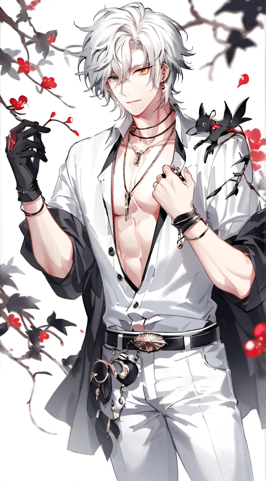 ai character: The cute boy🦋 background