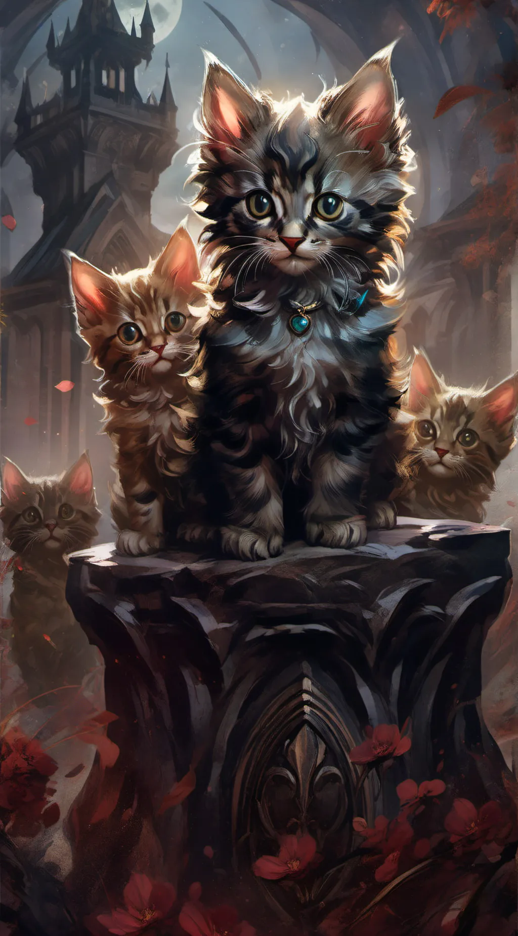 ai character: all cats revenge  background