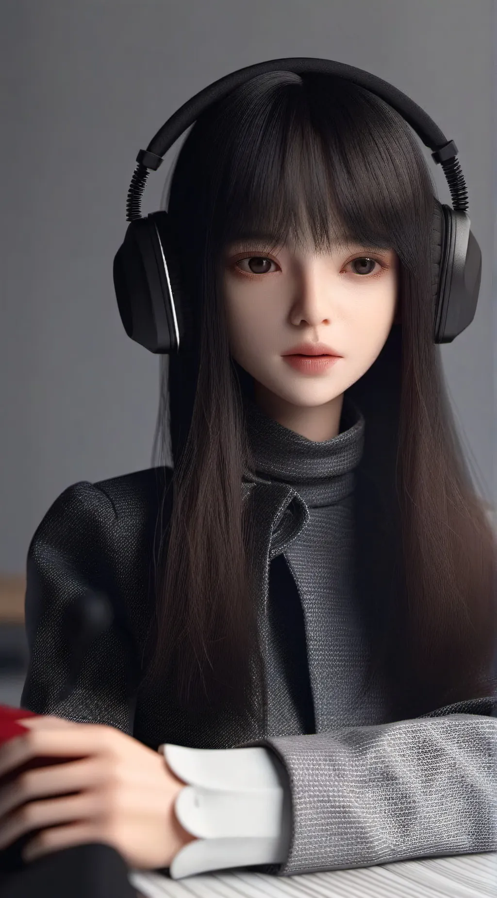 ai character: Headphone dolls background