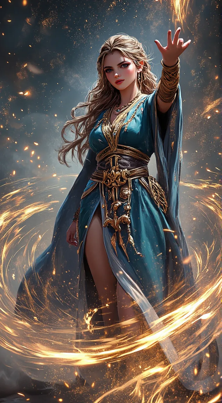 ai character: violet background