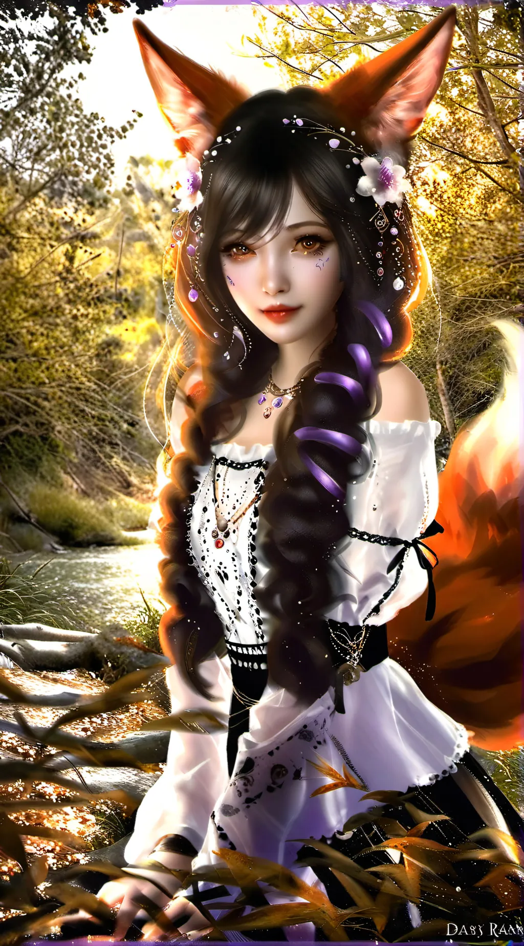 ai character: Foxy background