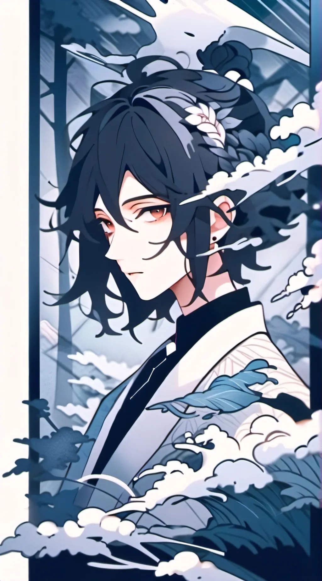 ai character: Gojo and geto vamp background