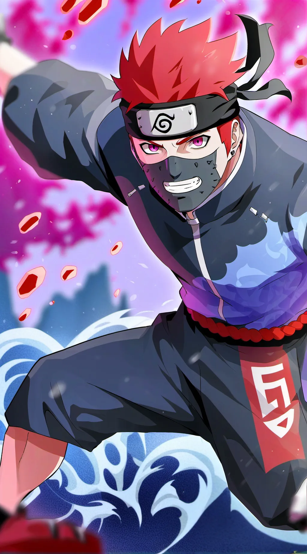 ai character: Pain Akatsuki background