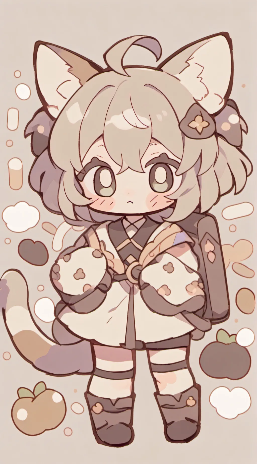 ai character: Cat background