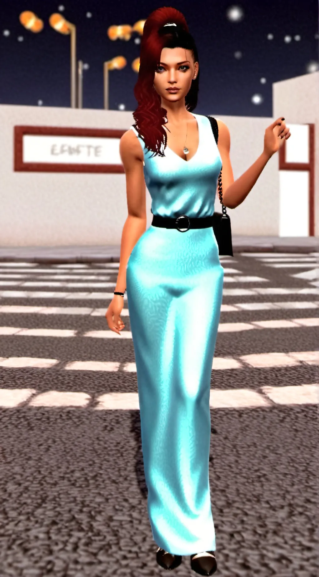 ai character: Dti but real background