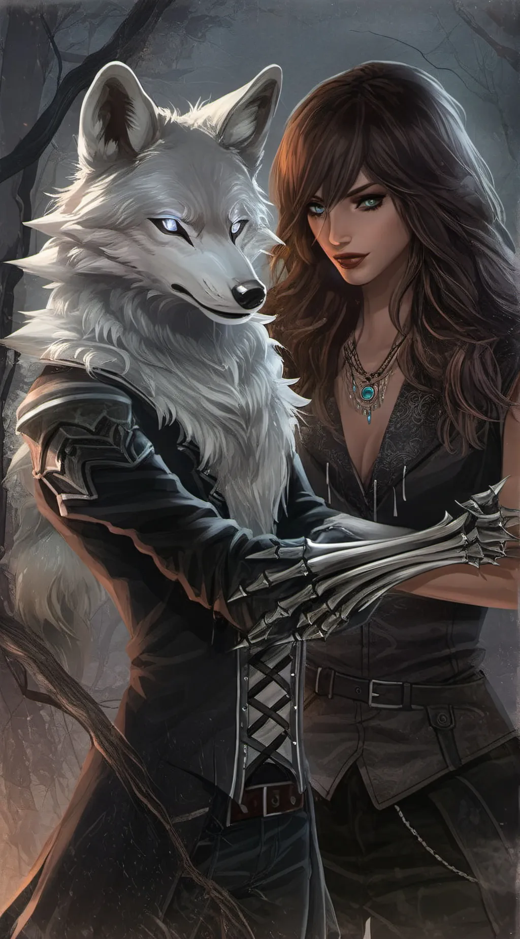 ai character: Vixen and Raven background