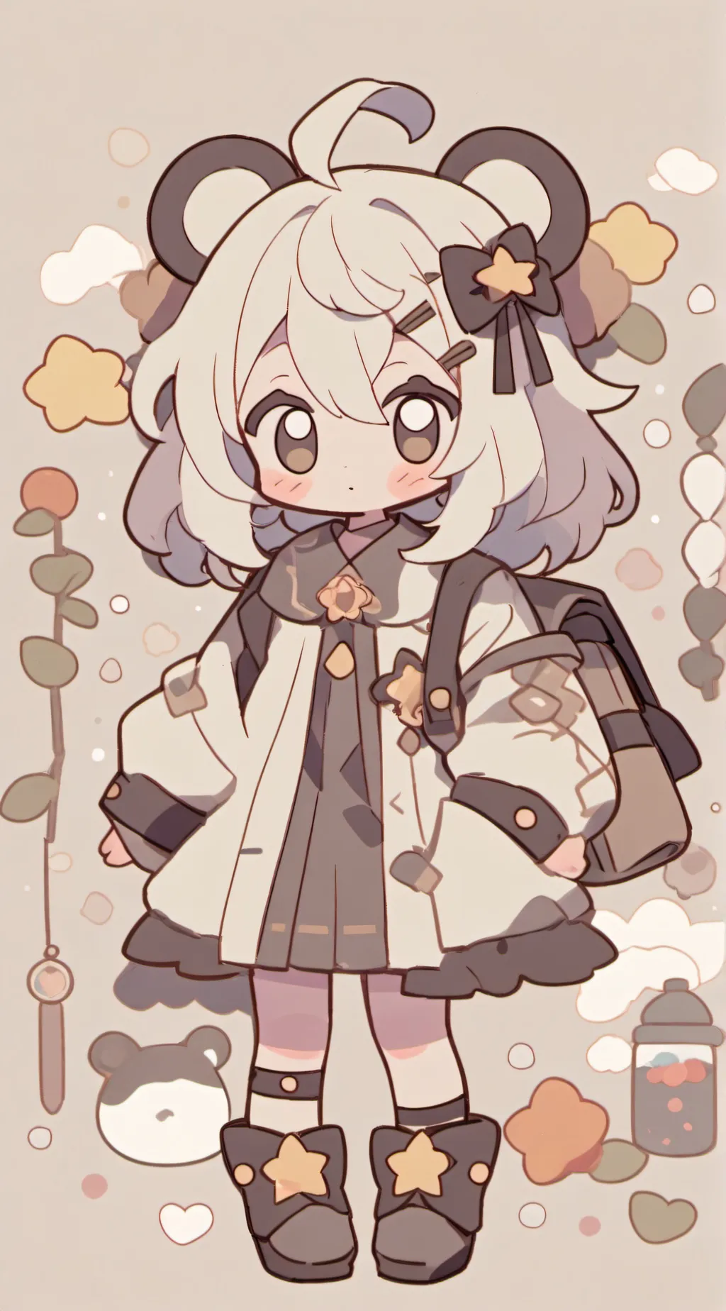 ai character: College Mha background