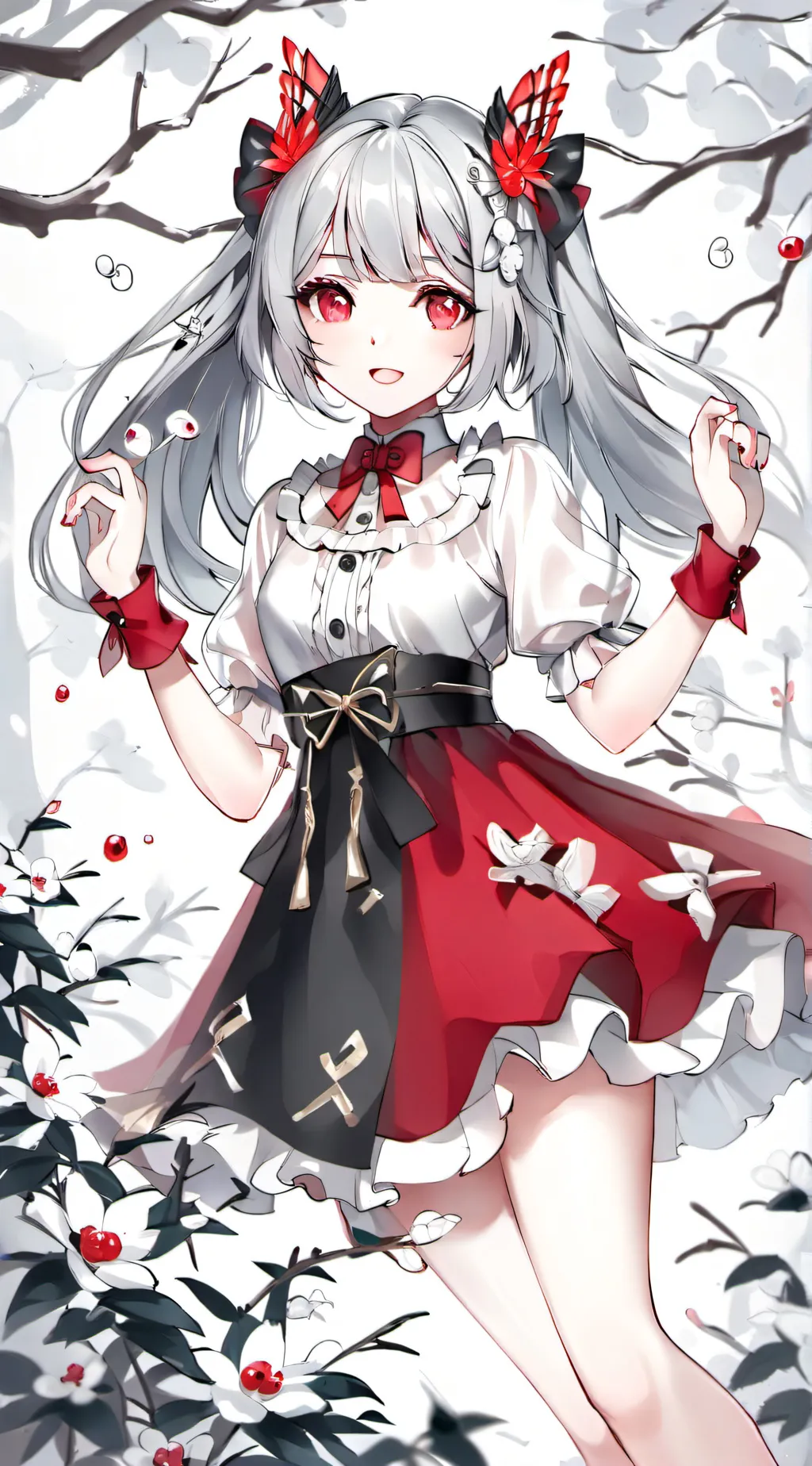 ai character: scarlet background