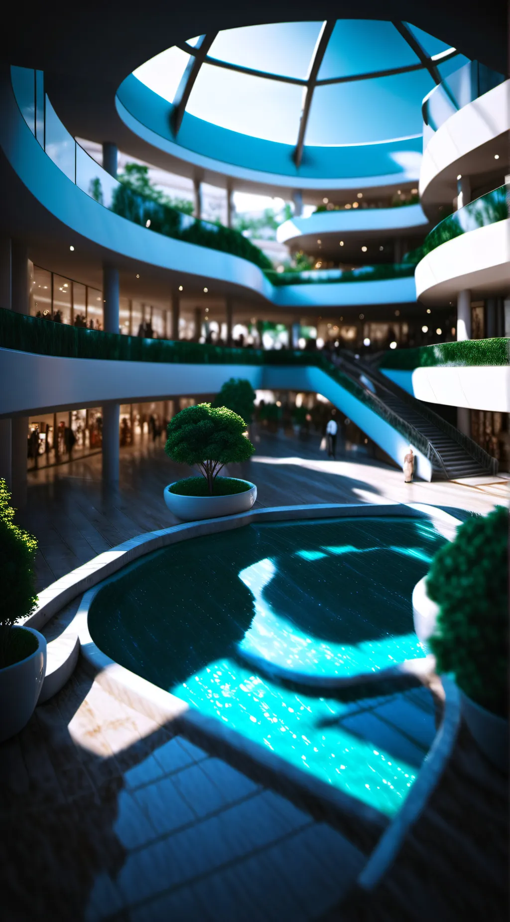 ai character: Mall security background