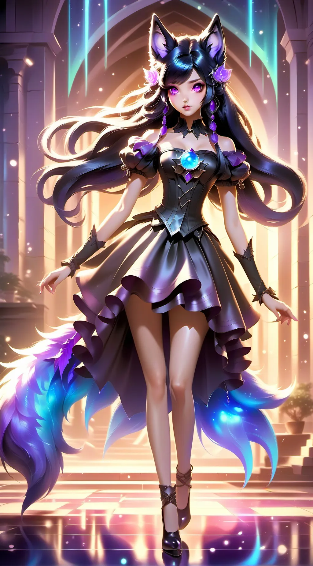 ai character: Luna background