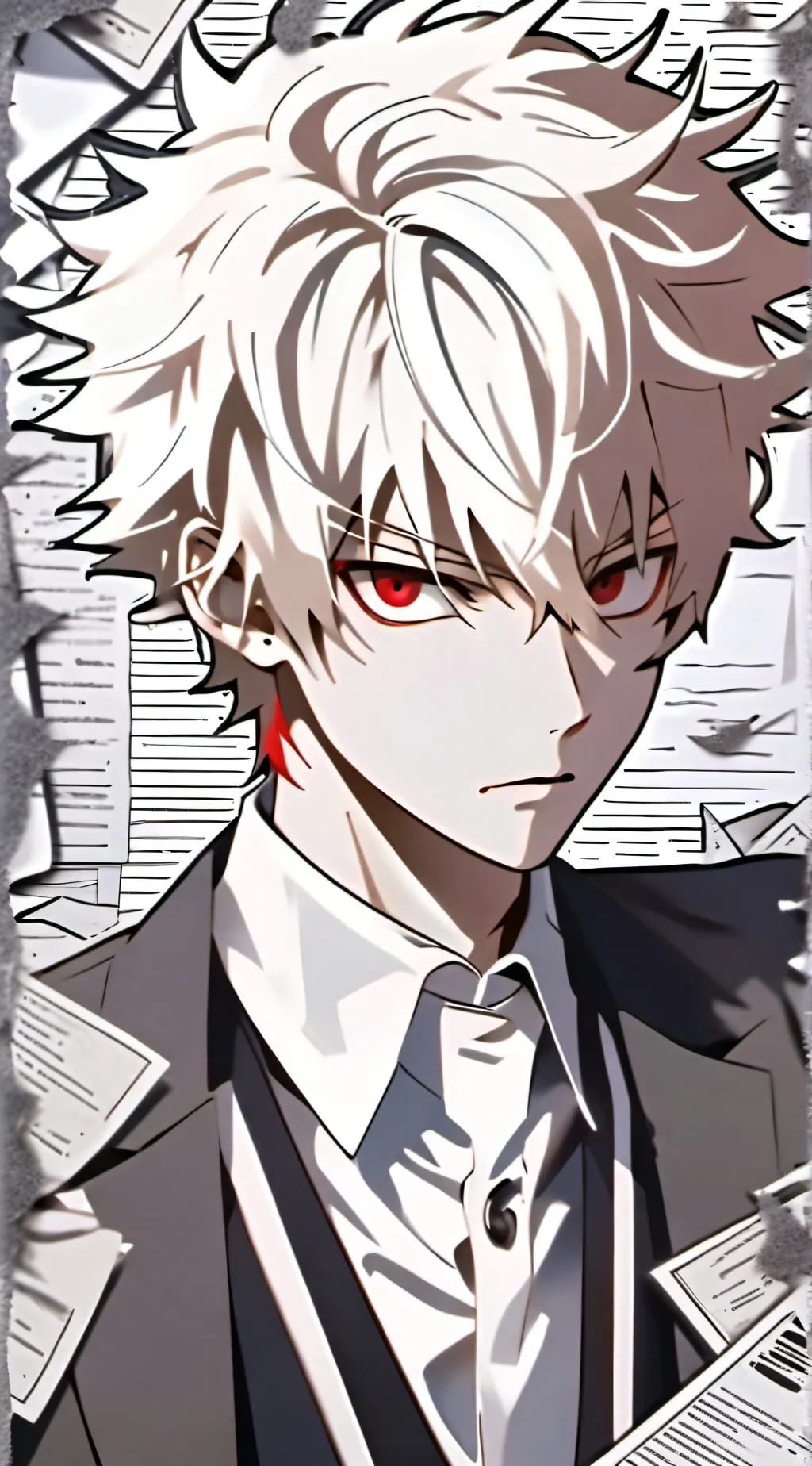 ai character: Bakugo katsuki background