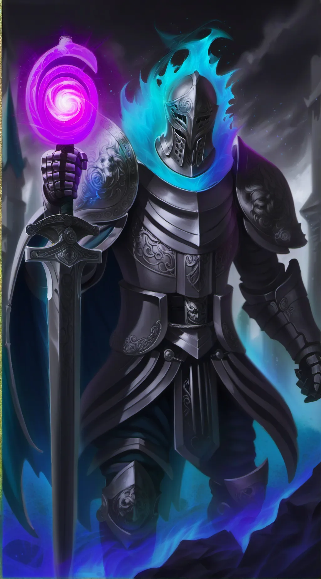 ai character: The knight school background