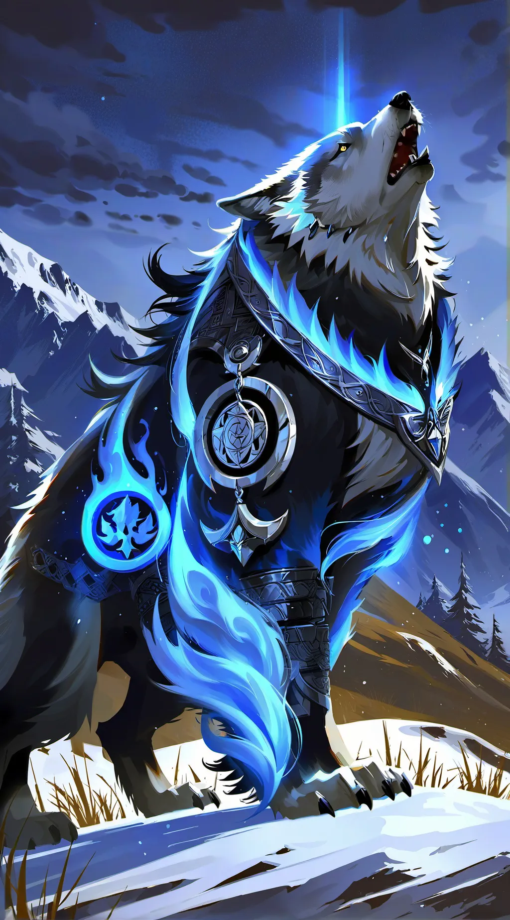 ai character: Power background