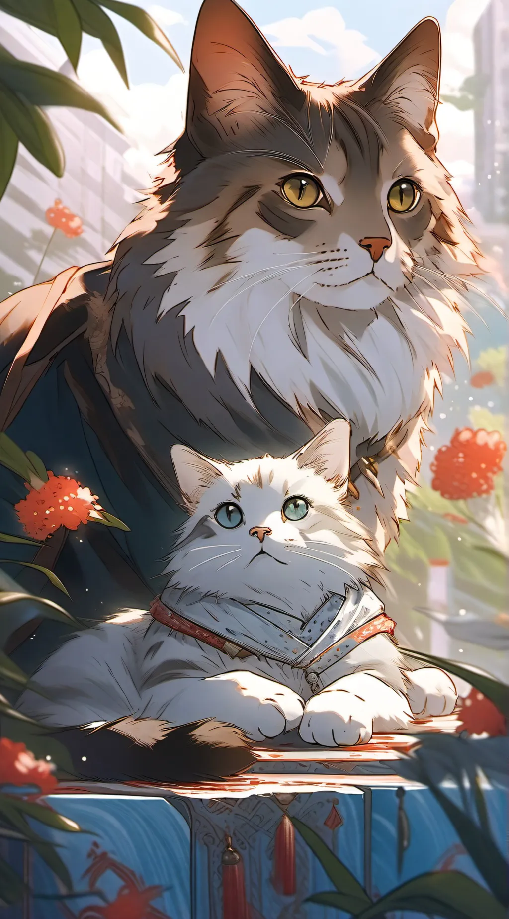 ai character: cat background