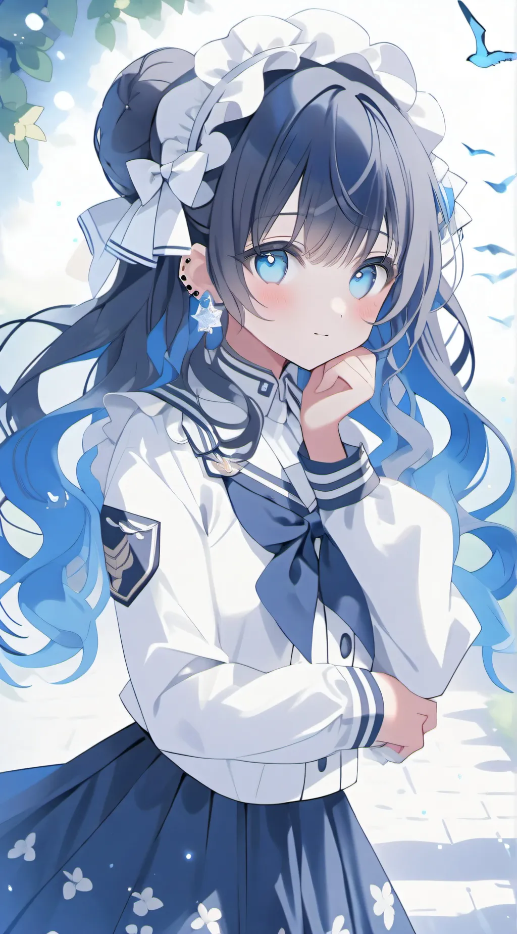 ai character: 🪻>-Lavender-<🪻 background